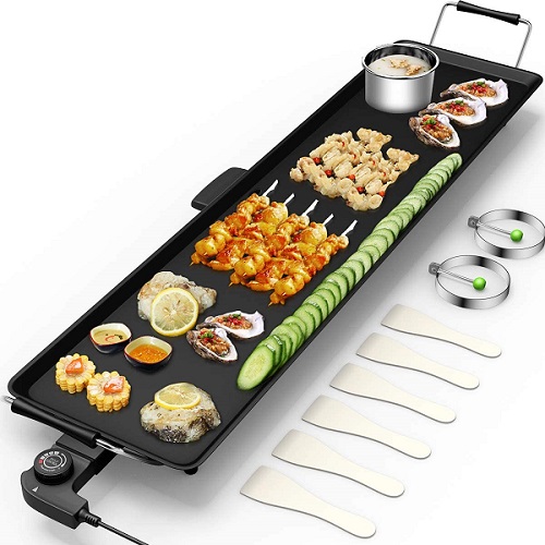 Costzon 35″ Electric Teppanyaki Table Top Grill Griddle
